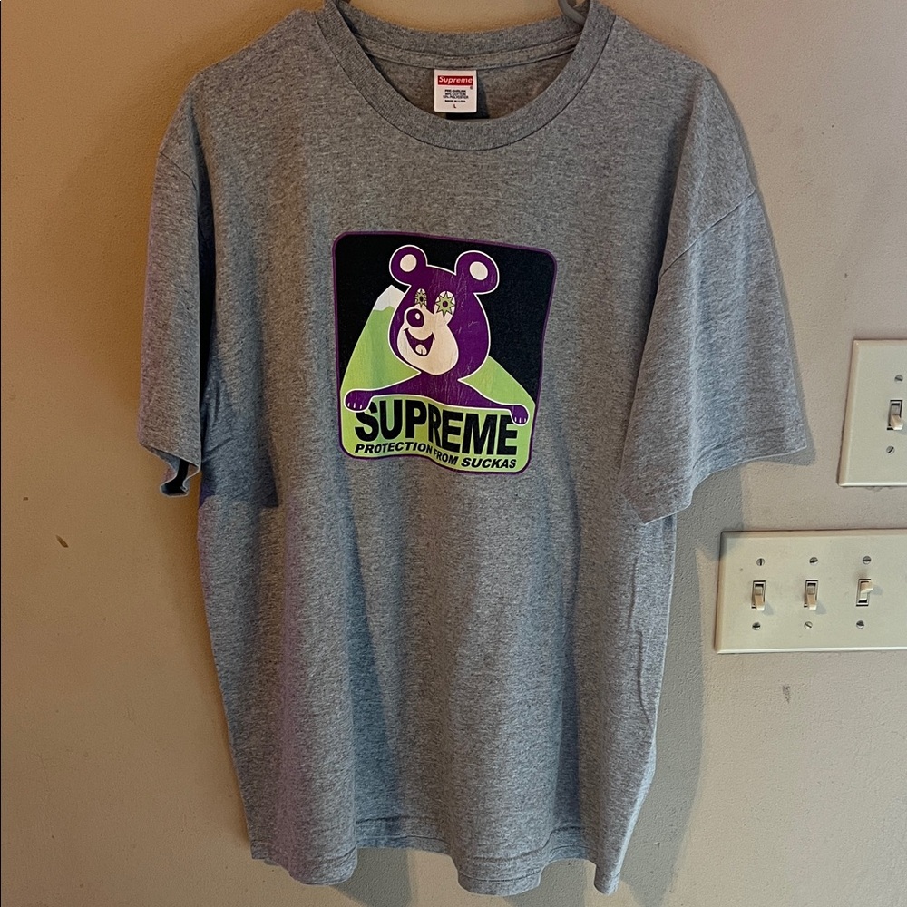 SUPREME PROTECTION FROM SUCKAS TEE FW20 SIZE LARGE GRAY